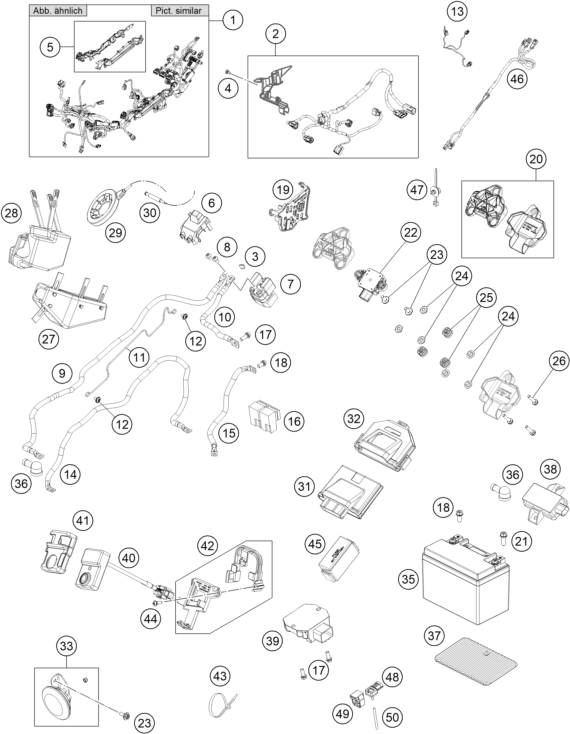 ARNES DE CABLEADO PARA 1290 SUPER DUKE RR 2023 EU