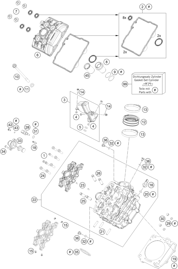 CULATA DELANTERA PARA 1290 SUPER ADVENTURE R 2021 EU