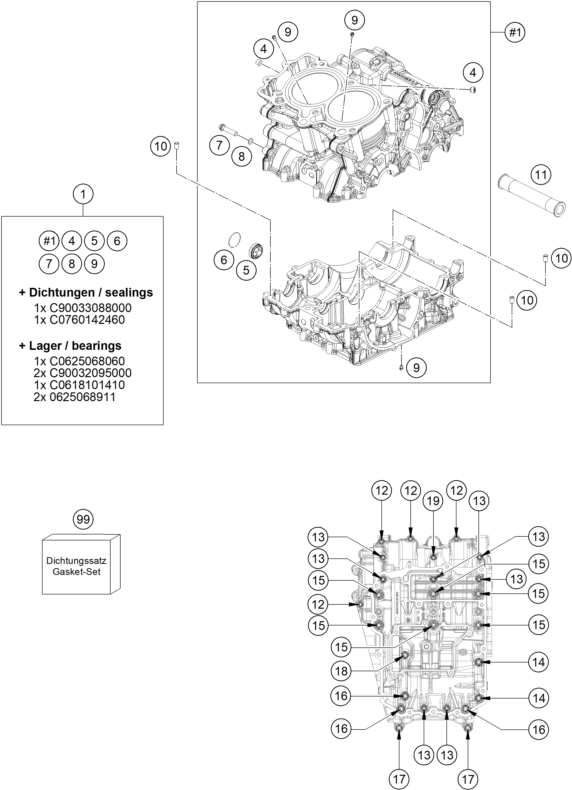 CAJA DEL CIGUENAL PARA 790 ADVENTURE BLACK 2023 EU