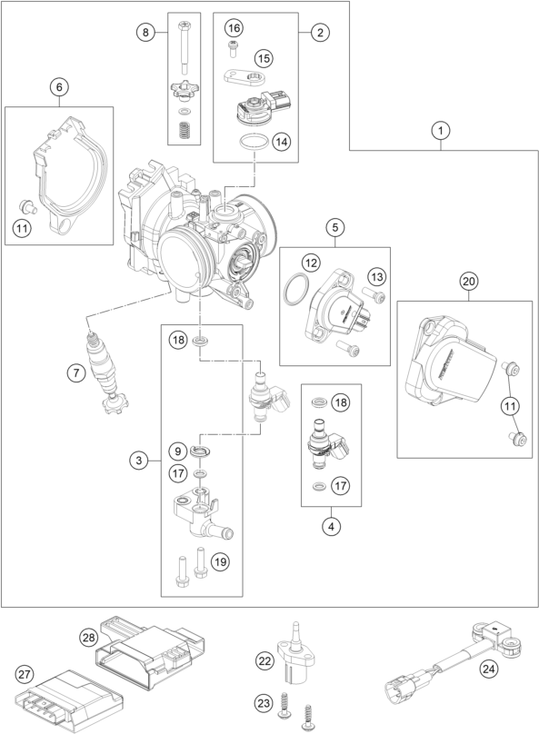 CUERPO DE LA VALVULA DE MARIPOSA PARA 450 SMR 2023 EU