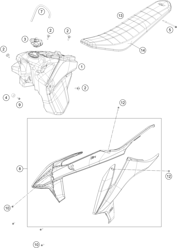 TANQUE ASIENTO PARA 150 EXC 2023 EU