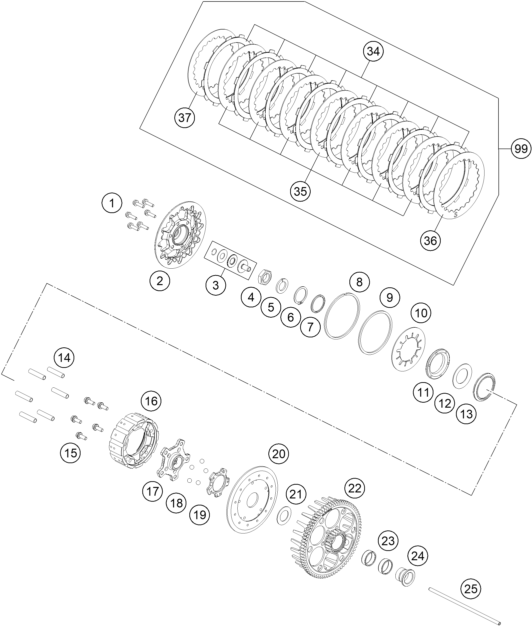 EMBRAGUE PARA 450 SMR 2023 EU