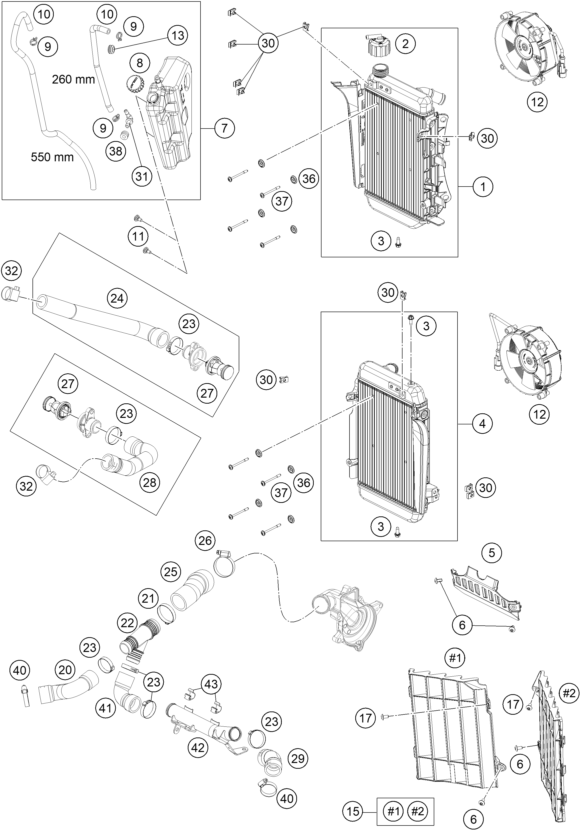 SISTEMA DE REFRIGERACION PARA 1290 SUPER ADVENTURE R 2024 EU