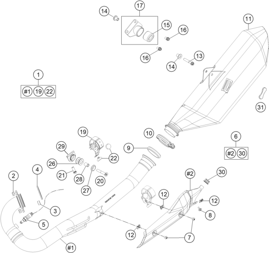 SISTEMA DE ESCAPE PARA 690 ENDURO R 2024 EU