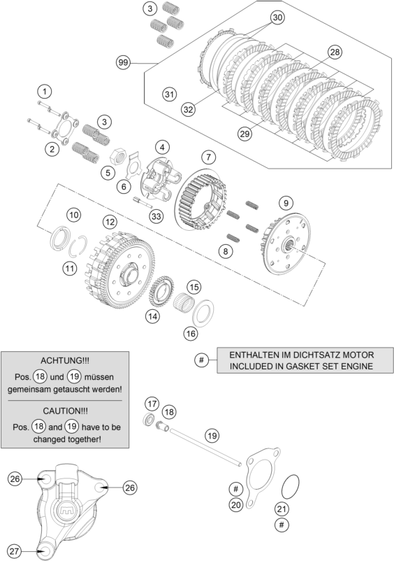 EMBRAGUE PARA 690 ENDURO R 2024 EU