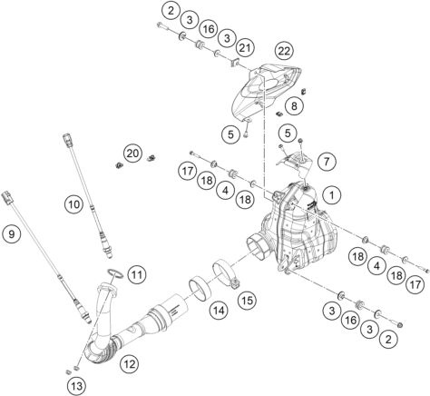 SISTEMA DE ESCAPE PARA 250 DUKE ORANGE BD 2024 EU