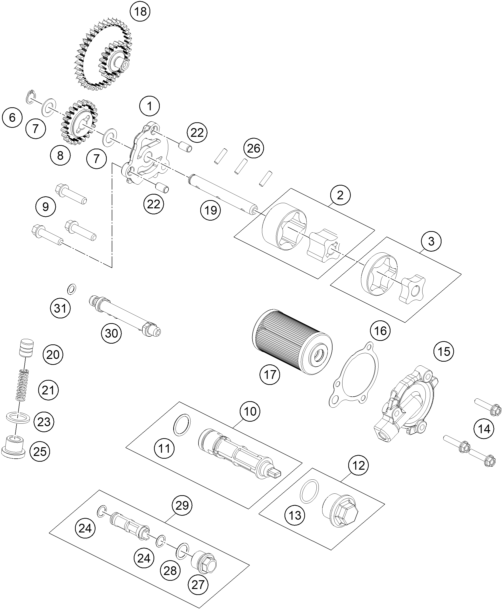 SISTEMA DE LUBRICACION PARA 390 DUKE BLUE BD 2024 EU