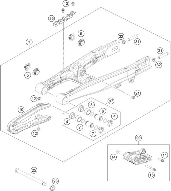 BRAZO OSCILANTE PARA 50 SX 2024