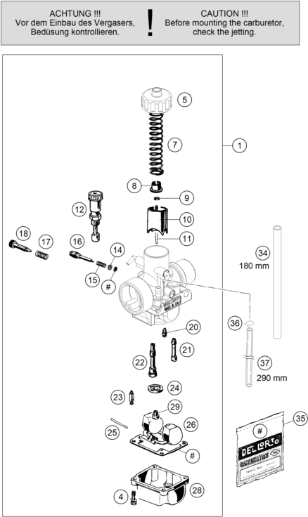 CARBURADOR PARA 50 SX 2024