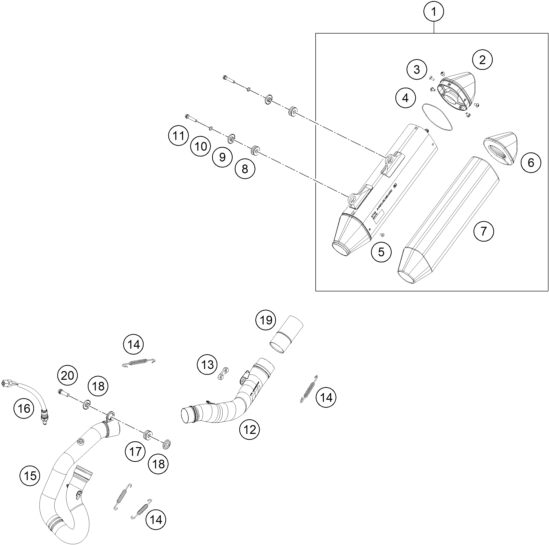 SISTEMA DE ESCAPE PARA 450 EXC F 2024 EU