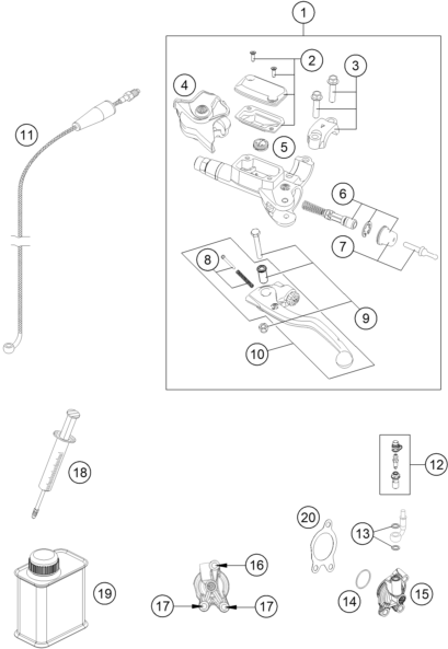 SISTEMA DE EMBRAGUE PARA 250 EXC F 2024 EU