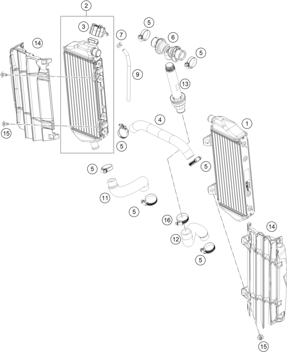 SISTEMA DE REFRIGERACION PARA 250 EXC F 2024 EU