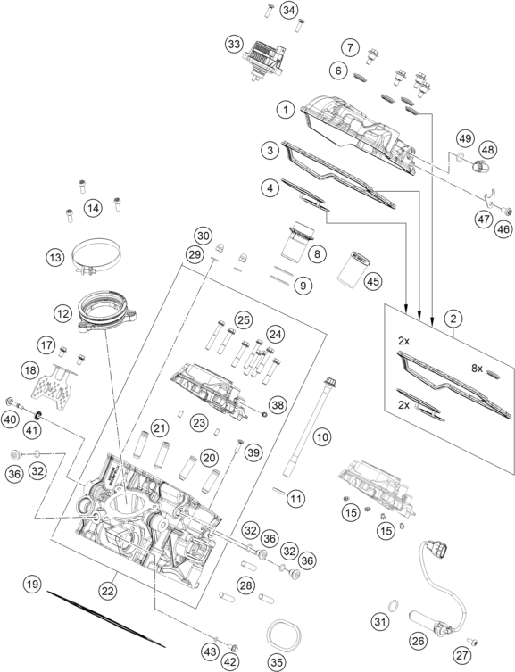 CULATA TRASERA PARA 1390 SUPER DUKE R BLACK 2024 EU