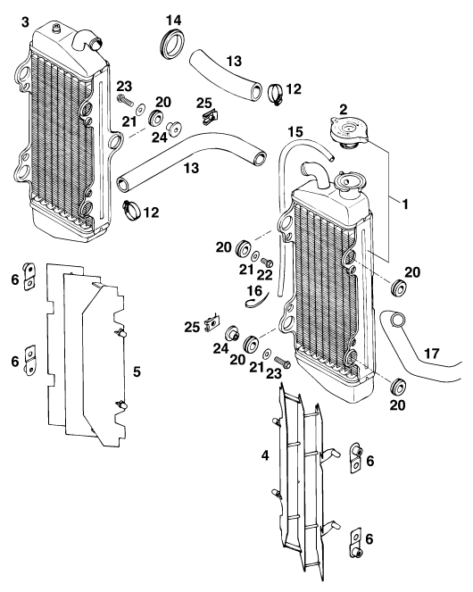 SISTEMA DE REFRIGERACION PARA 125 EXC MO EU