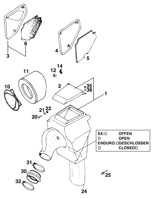 FILTRO DE AIRE PARA 125 EGS MU00D6 6KW EU