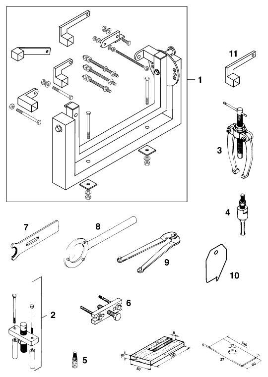 HERRAMIENTAS ESPECIALES MOTOR PARA 65 SX EU