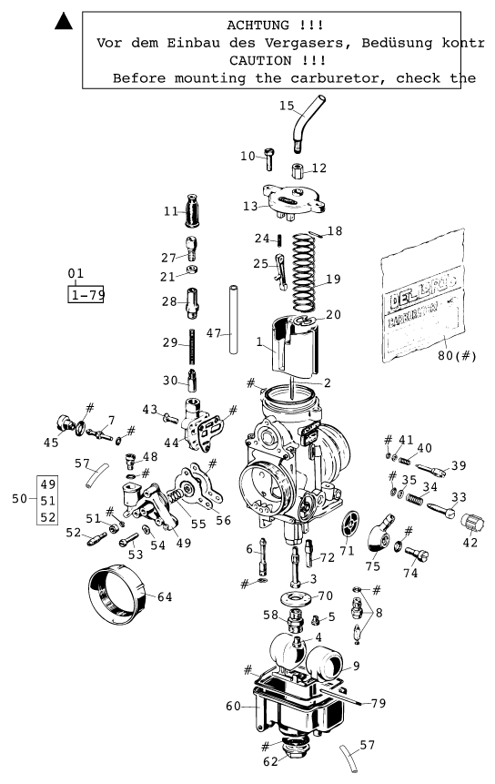 CARBURADOR PARA 400 LC4 E 2000 EU