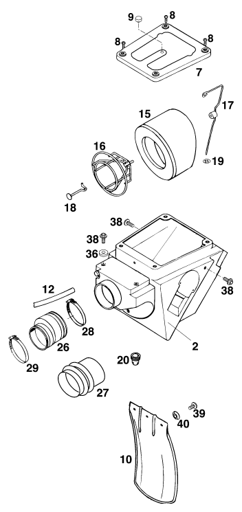 FILTRO DE AIRE PARA 400 SX C EU